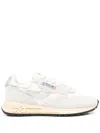 Autry Reelwind Sneakers In Gray And White With Suede