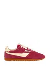 Autry Windspin Suede And Leather Sneakers In Rubyrutabaga In Pink