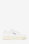 Autry Low Sneaker With Perforated Detailing And Rubber Sole