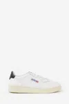 Autry Medalist Low White Sneakers With Contrasting Heel Tab In Leather Man In White