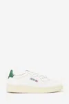 Autry Low-top Leather Sneakers With Perforated Upper And Contrasting Sole