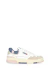 Autry Sneakers Clc Low Leather And Suede Color White And Peach Whip In Multi