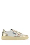 Autry Two-tone Leather Medalist Sneakers In Gold
