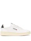 Autry 'medalist Low' White Sneakers With Contrasting Heel Tab In Leather Man In Multi