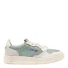 Autry Leather Perforated Toe Low Top Sneakers In Green