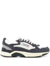 Autry Hyperway Lowsuebic Mesh Spblu Silv Sneakers In Blue