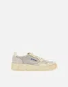 Autry Vintage Low-top Leather And Mesh Sneakers In Multi