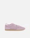 Autry Suede Sneakers With Durable Rubber Sole In Purple