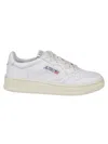 Autry Medalist Low Sneakers In White Leather In White