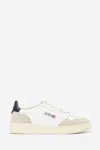 Autry Low-top Sneakers With Leather And Suede Accents In White