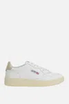 Autry Low-top Sneakers With Perforated Detailing And Rubber Sole In White