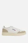 Autry White Leather And Suede Sneakers In White