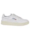 Autry Medalist Low Sneakers In White Leather In White