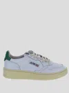 Autry Medalist Lace-up Sneakers In White