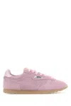 Autry Suede Sneakers With Durable Rubber Sole In Pink