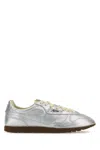 Autry Windspin Low Sneakers In Platinum Leather In Silver