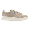 Autry Beige Suede Medalist Low Sneakers With Lace-up Front In Neutral