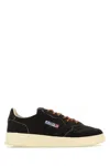 Autry Calf Hair Medalist Style Sneakers In Black