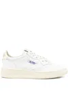 Autry Medalist Low Leather Sneakers In White