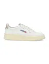 Autry Medalist Low Leat Leat Wht Gold In White