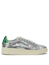 Autry Dallas Low Sneakers Featuring Crystals In Silver