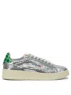 Autry Dallas Low Sneakers Featuring Crystals In Silver