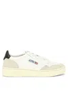 Autry Beige Lace Up Sneakers In Black