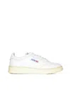 Autry Womens White Medalist Low-top Leather Trainers
