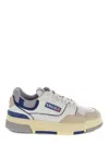 Autry White Blue Lace Up Sneakers