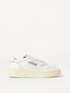 Autry Kidstripes White Low Top Sneakers With Patch Logo On The Tongue And On The Side In Leather Boy In Weiss
