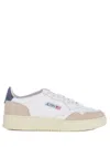Autry 'medalist' White Low Top Sneakers With Logo Patch On Tongue And Side And Logo Lettering On The Heel