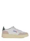 Autry 'medalist' White Low Top Sneakers With Logo Patch On Tongue And Side And Logo Lettering On The Heel