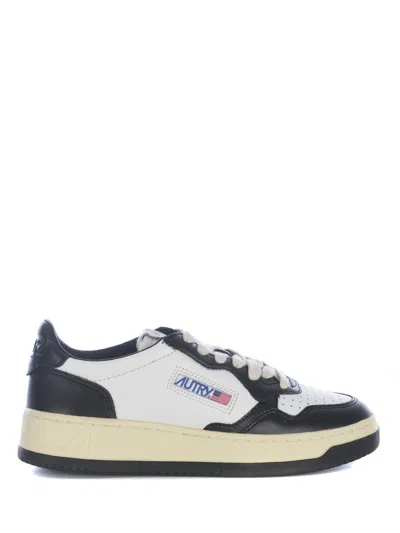 Autry Sneakers   "medalist Low" In Bianco Nero