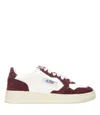 Autry Two-tone Leather Medalist Sneakers In Red
