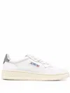 Autry Classic Low-top Sneakers With Logo Patches In White