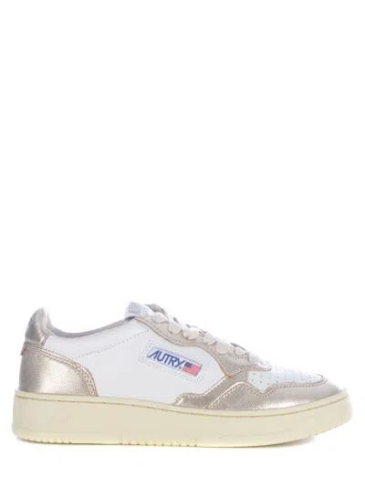 Autry Medalist Low Bicolor White Platinum Sneakers In Multi