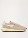 Autry Low-top Sneakers In Light Beige Nylon And Suede In Beige