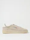 Autry Dallas Low Sneakers In Suede In Beige