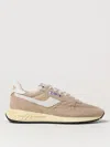 Autry Low-top Sneakers In Light Beige Nylon And Suede In Beige
