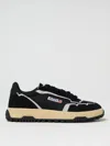 Autry Wildpace Nubuck And Rubber-trimmed Suede And Mesh Sneakers In Black
