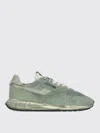 Autry Reelwind Metallic-panel Suede Sneakers In Green