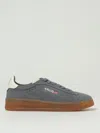 Autry Dallas Low Suede Sneakers In Ash And Marshmallow Color In Gray