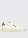 Autry Dallas Low Marshmallow Leather And Brown Sugar Sneakers In Multi