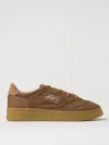 Autry Medalist Low Sneakers In Canvas Color Tanzine In Leather