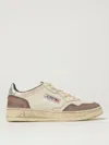 Autry Medalist Low Suede-insert Leather Sneakers In White