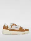 Autry "clc" Sneakers With Perforated Toe Box In Orange