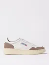 Autry Low Sneaker With Contrast Panels And Perforated Detailing In White