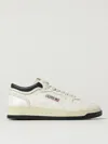 Autry Leather Sneakers With Perforated Toe In Gray