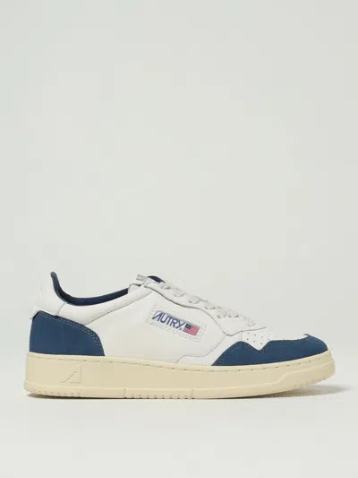 Autry Medalist Suede-trimmed Leather Sneakers In White