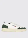Autry Medalist Low White Leather And Suede Bottle Sneakers In Green
